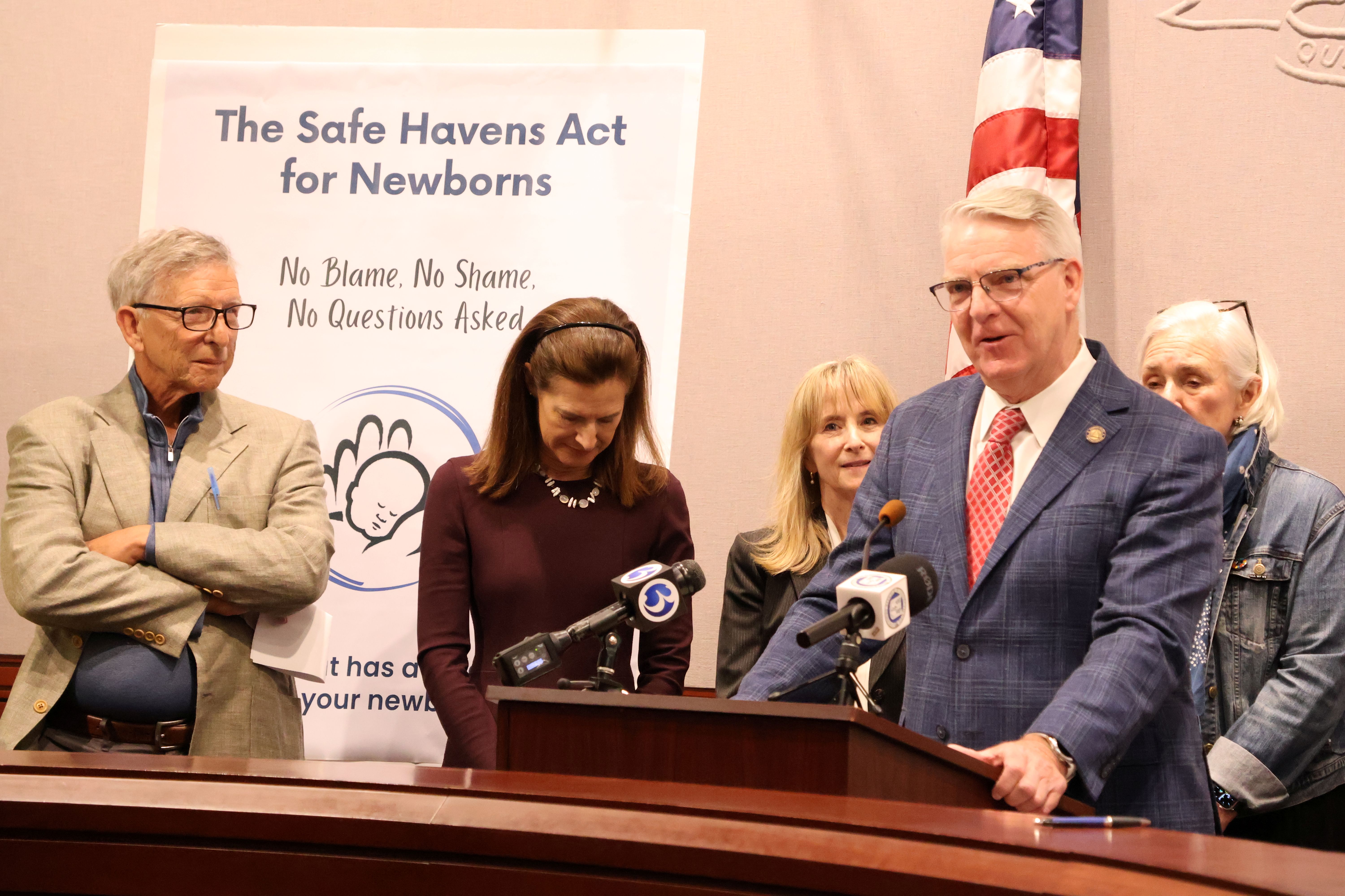 State Rep. Tim Ackert Speaks at Safe Havens Act for Newborns 